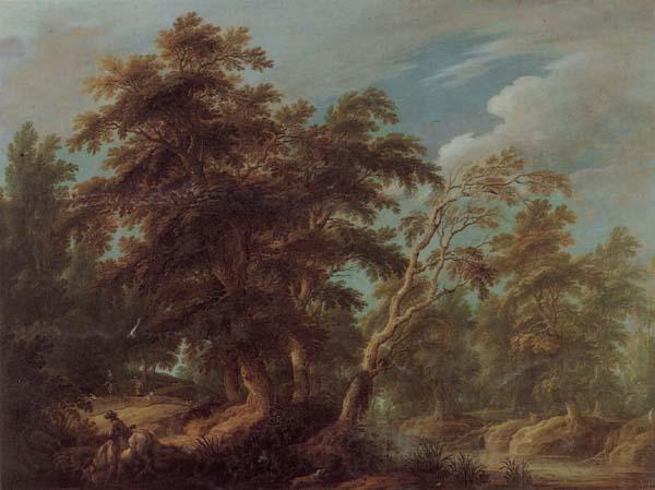 KEIRINCKX, Alexander Hunters in a Forest Norge oil painting art
